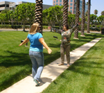 Wendy and Julie... twirling>